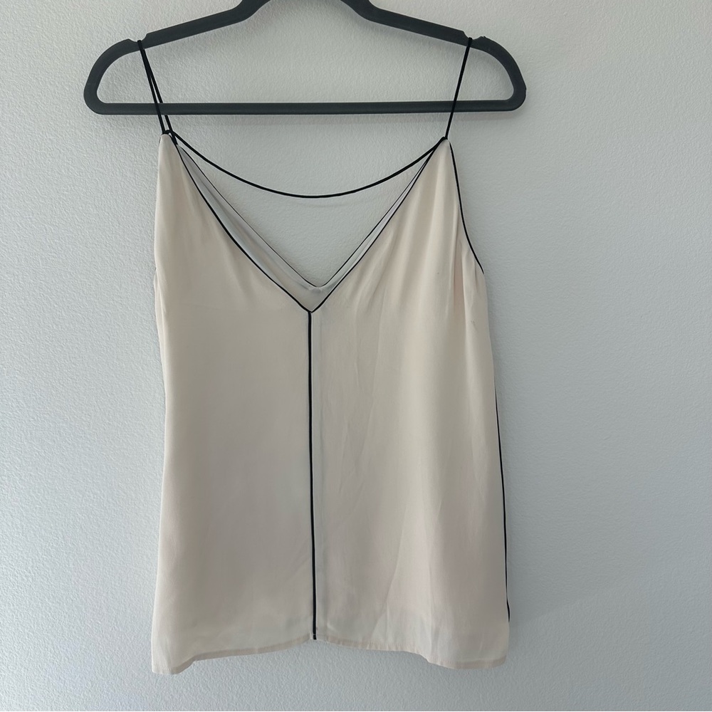 Cream top with black detailing